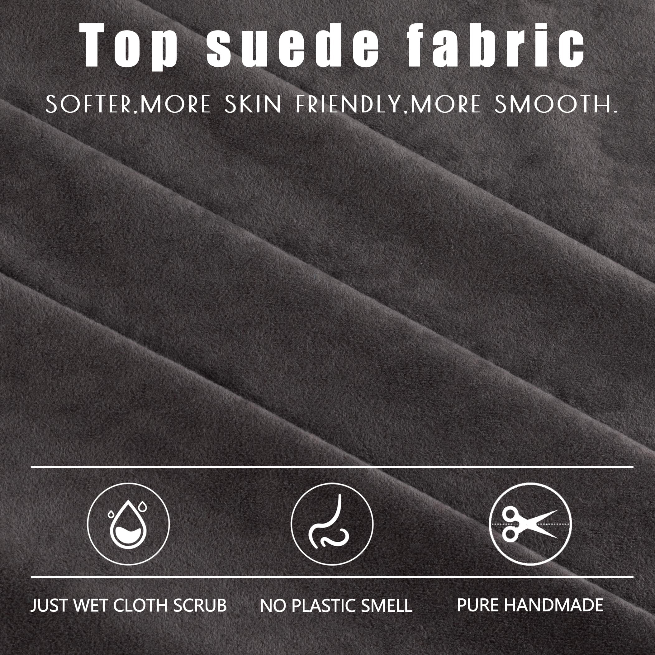 RESIOVA Gaming Chair with Suede Fabric,Big and Tall Ergonomic Office Computer Chair with 3D-Lumbar Support and 4D-Armrests,Gray