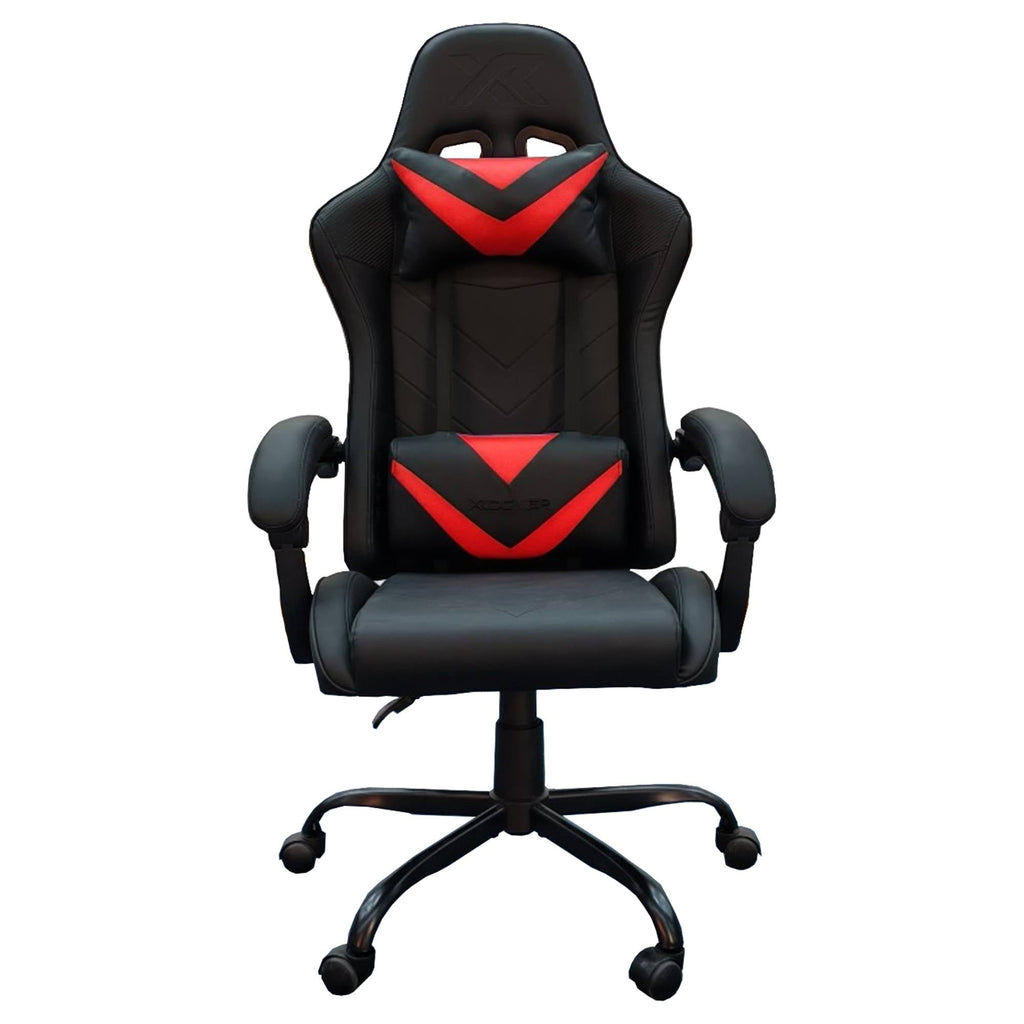 X Rocker Octane Racing Gaming Chair with Reversible Faux Leather Cushions, Black
