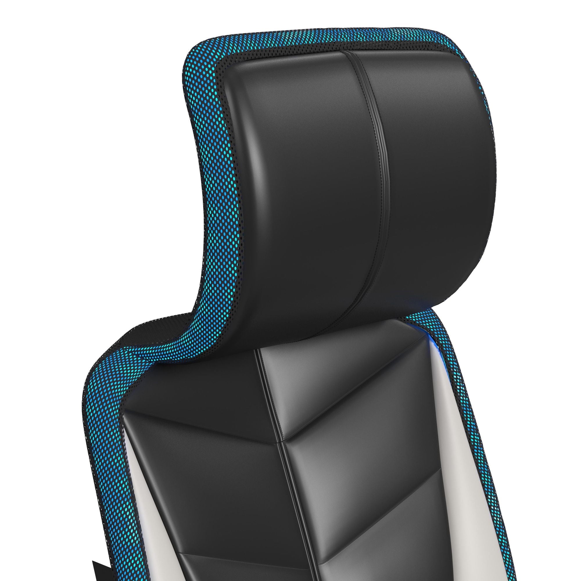 Picket House Furnishings Salzburg Gaming Chair with LED and Speaker in Khaki