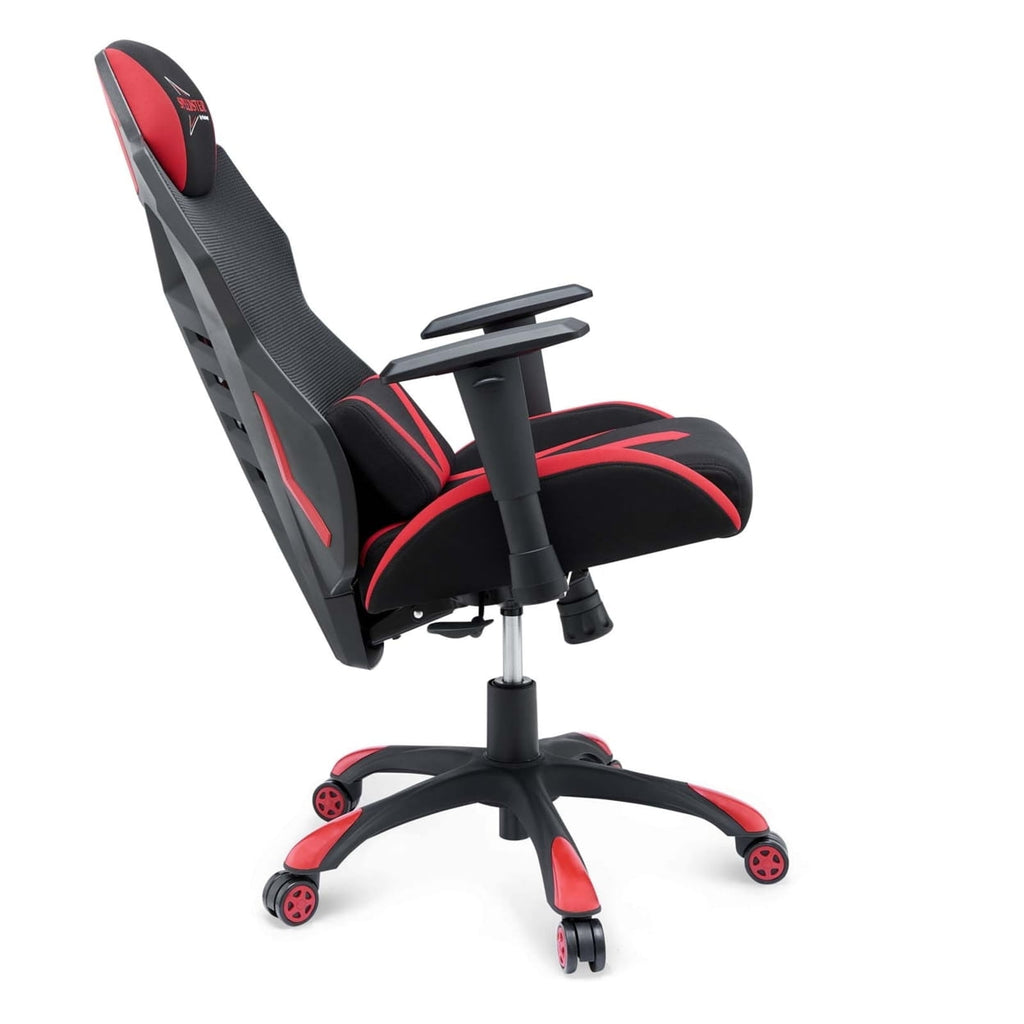Modway Speedster Modern Mesh Fabric Gaming Computer Chair in Black/Red