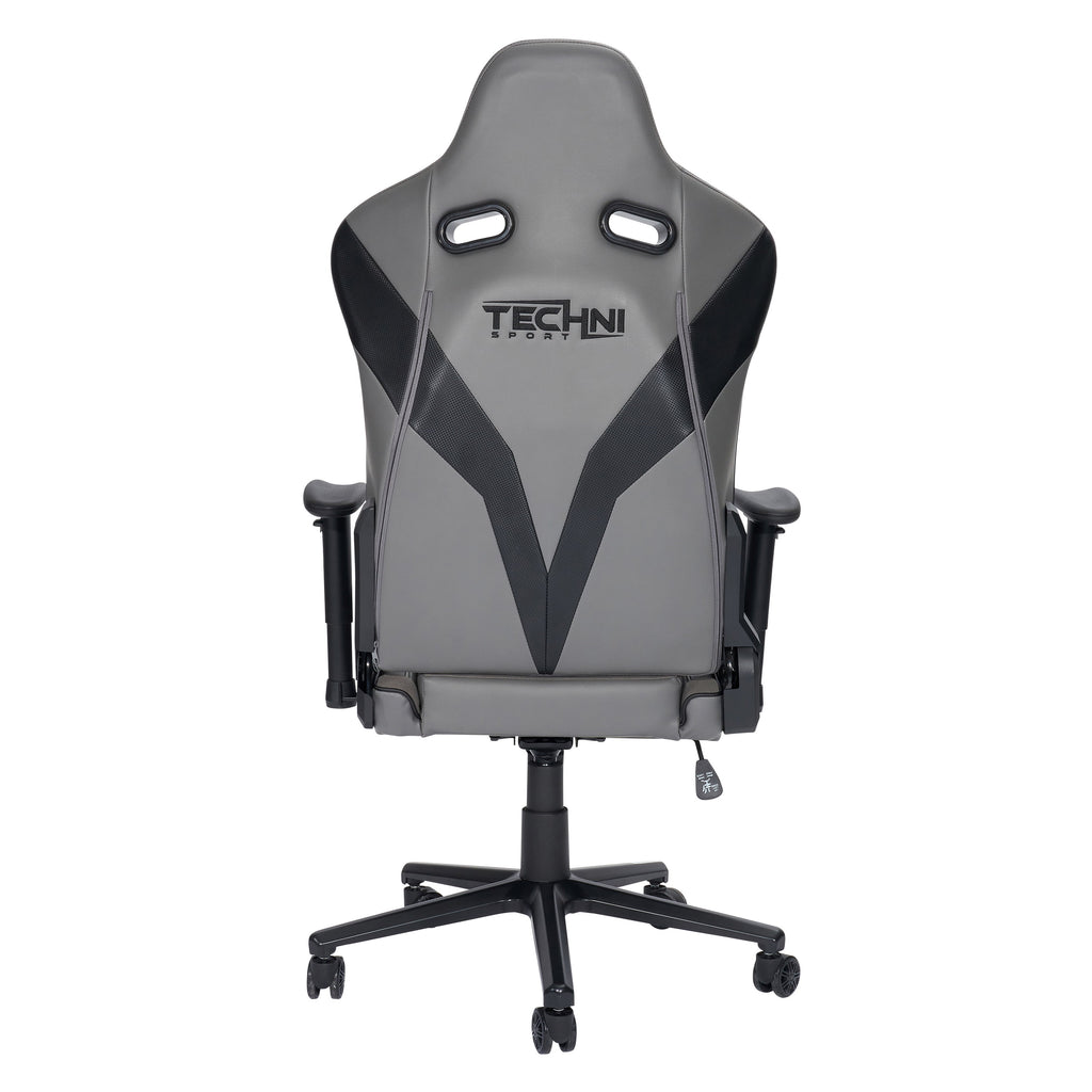 Techni Sport XL Ergonomic Gaming Chair with Memory Foam Seat and Back, Grey RTA-TSXL3-GRY
