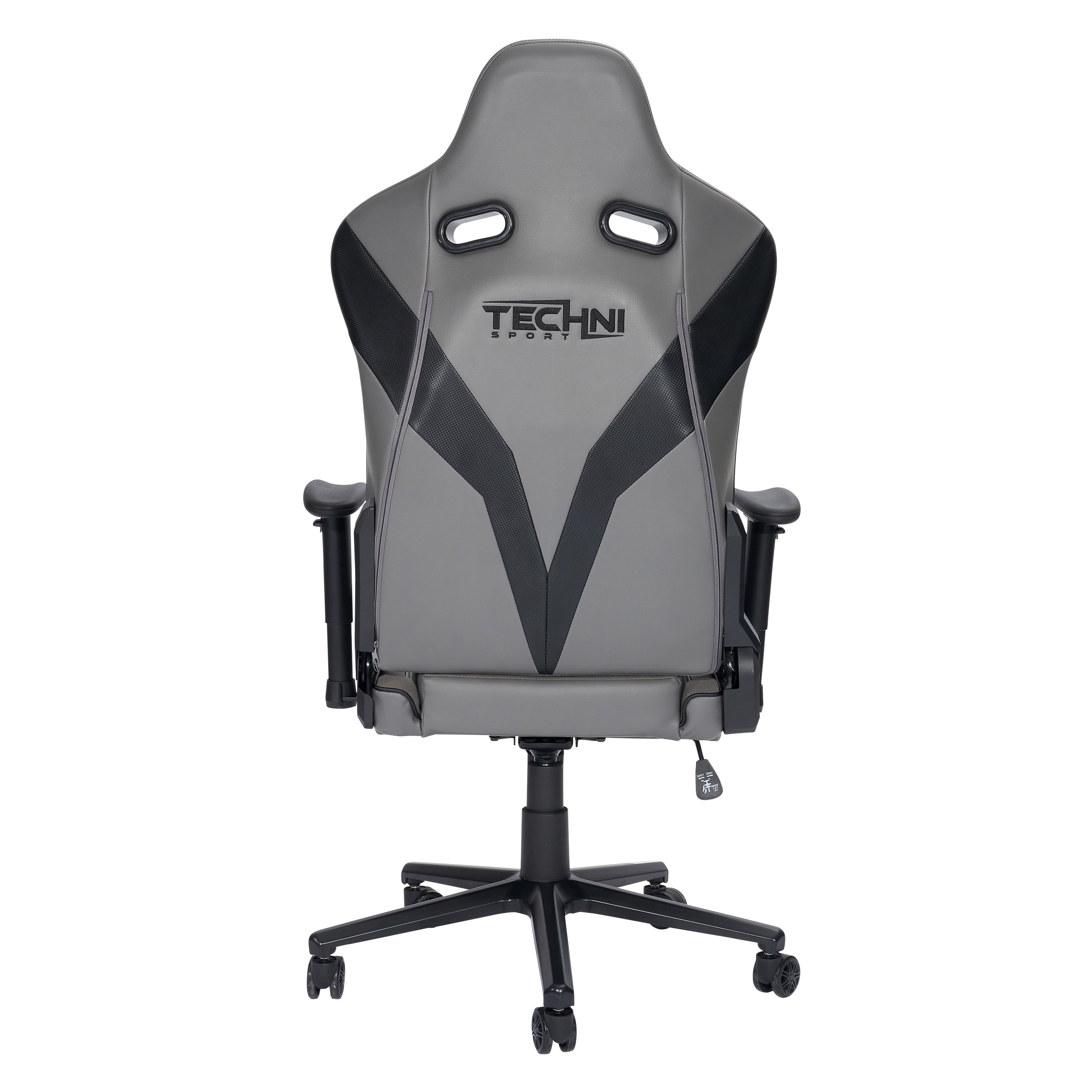 Techni Sport XL Ergonomic Gaming Chair with Memory Foam Seat and Back, Grey RTA-TSXL3-GRY