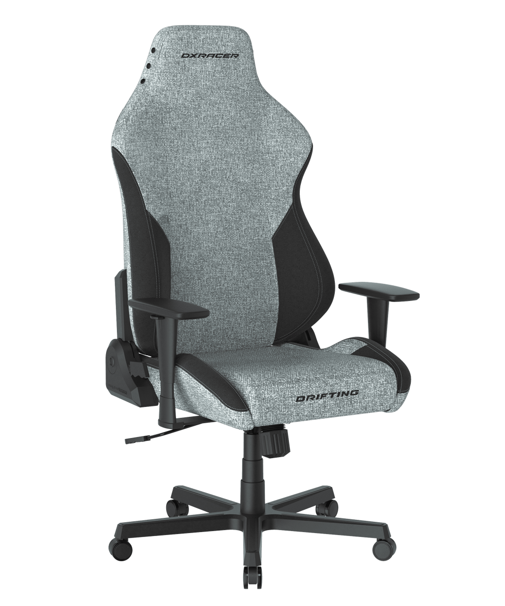 DXRacer Drifting Gaming Chair - Fabric Ergonomic Office Chair with Lumbar Pillow & Adjustable Headrest - PC Computer Racing Gamer Gaming Chair Recliner For Adults Teens, Cyan Black, Regular L