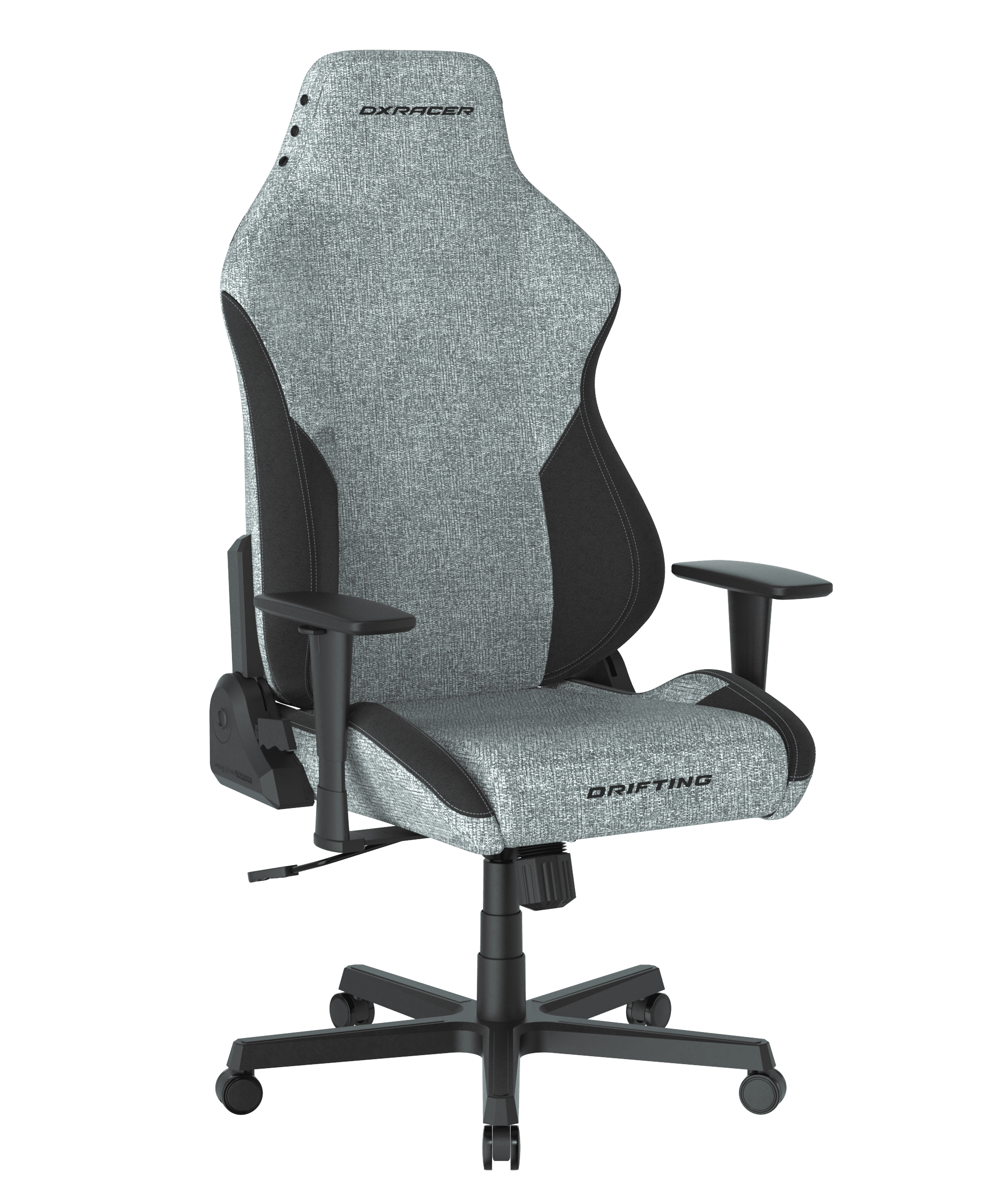 DXRacer Drifting Gaming Chair - Fabric Ergonomic Office Chair with Lumbar Pillow & Adjustable Headrest - PC Computer Racing Gamer Gaming Chair Recliner For Adults Teens, Cyan Black, Regular L