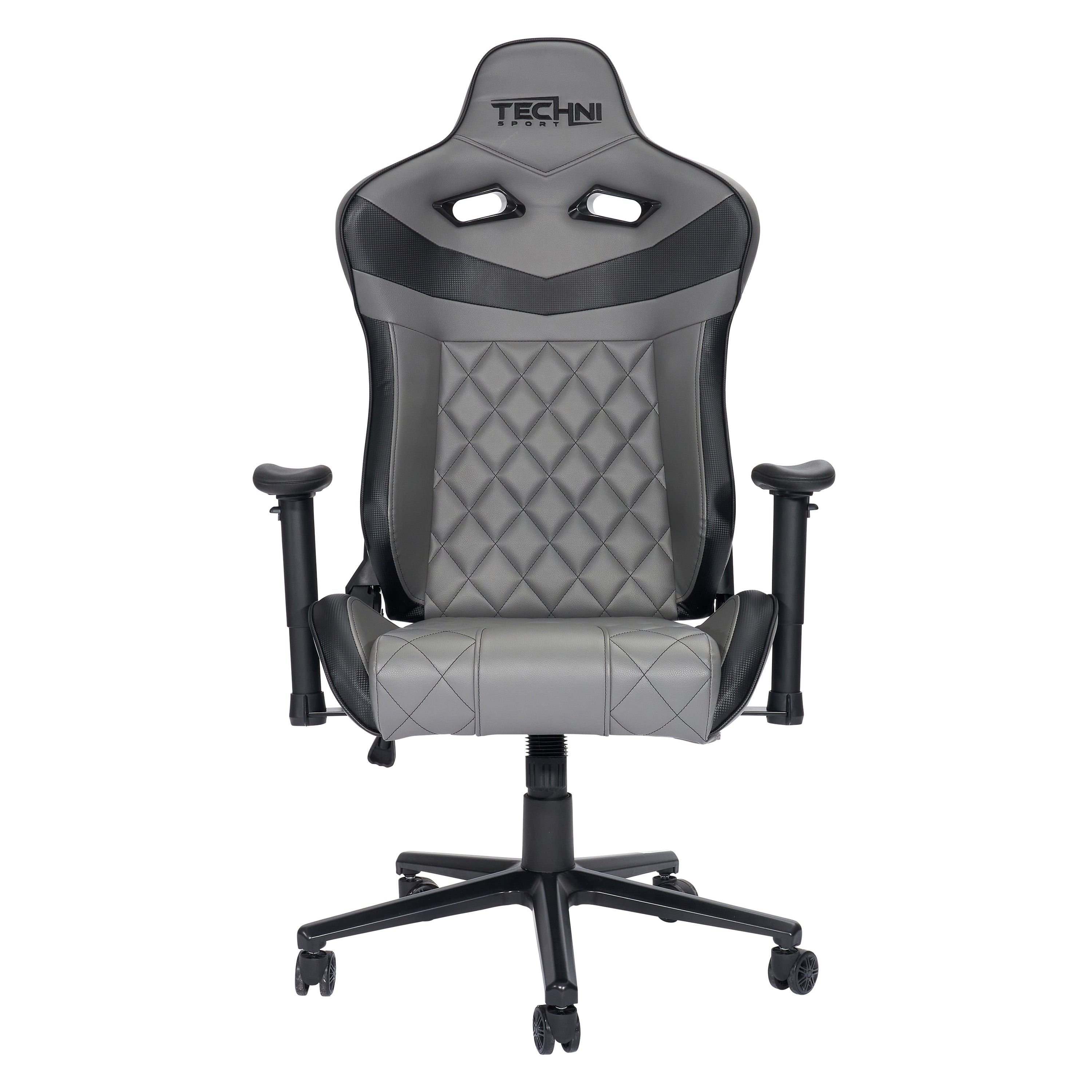 Techni Sport XL Ergonomic Gaming Chair with Memory Foam Seat and Back, Grey RTA-TSXL3-GRY