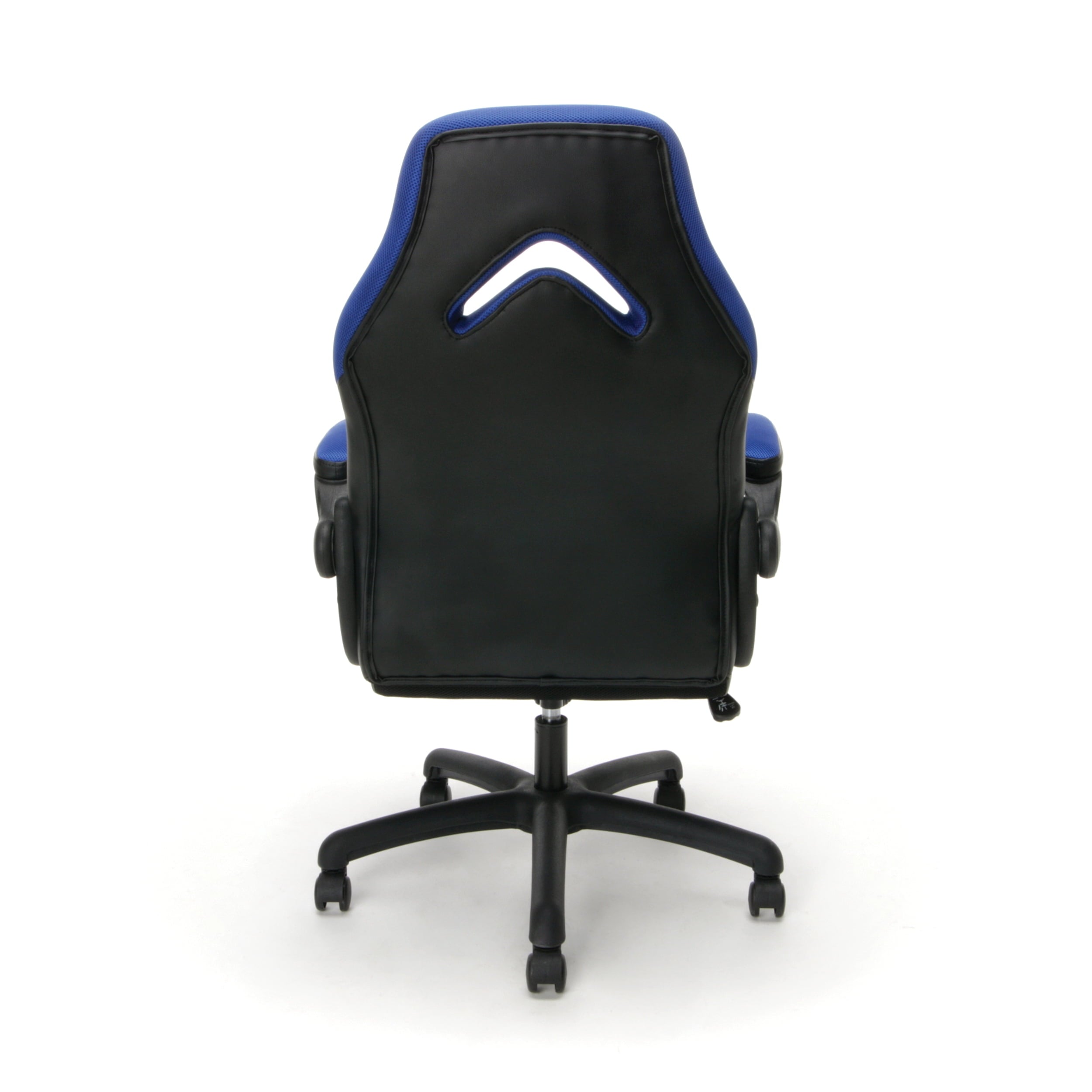 OFM Essentials Collection Racing Style Bonded Leather Gaming Chair, in Blue (ESS-3085-BLU)