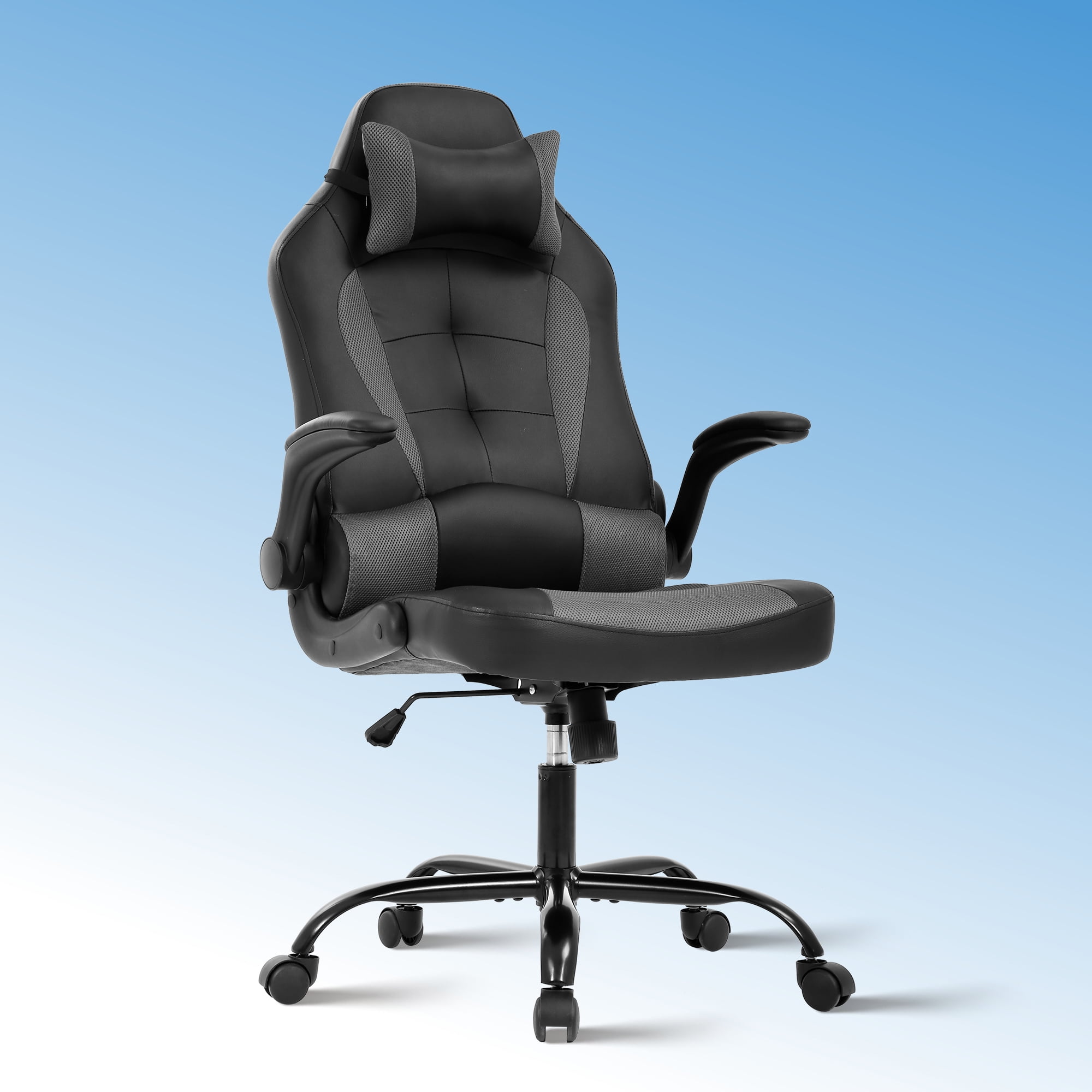 CL.HPAHKL Ergonomic PC Gaming Chair, PU Leather Gamer Chair with 360° Swivel Seat Comfortable Computer Chair with Lumbar Support Height Adjustable Video Game Chairs for Adults Teens, Pink