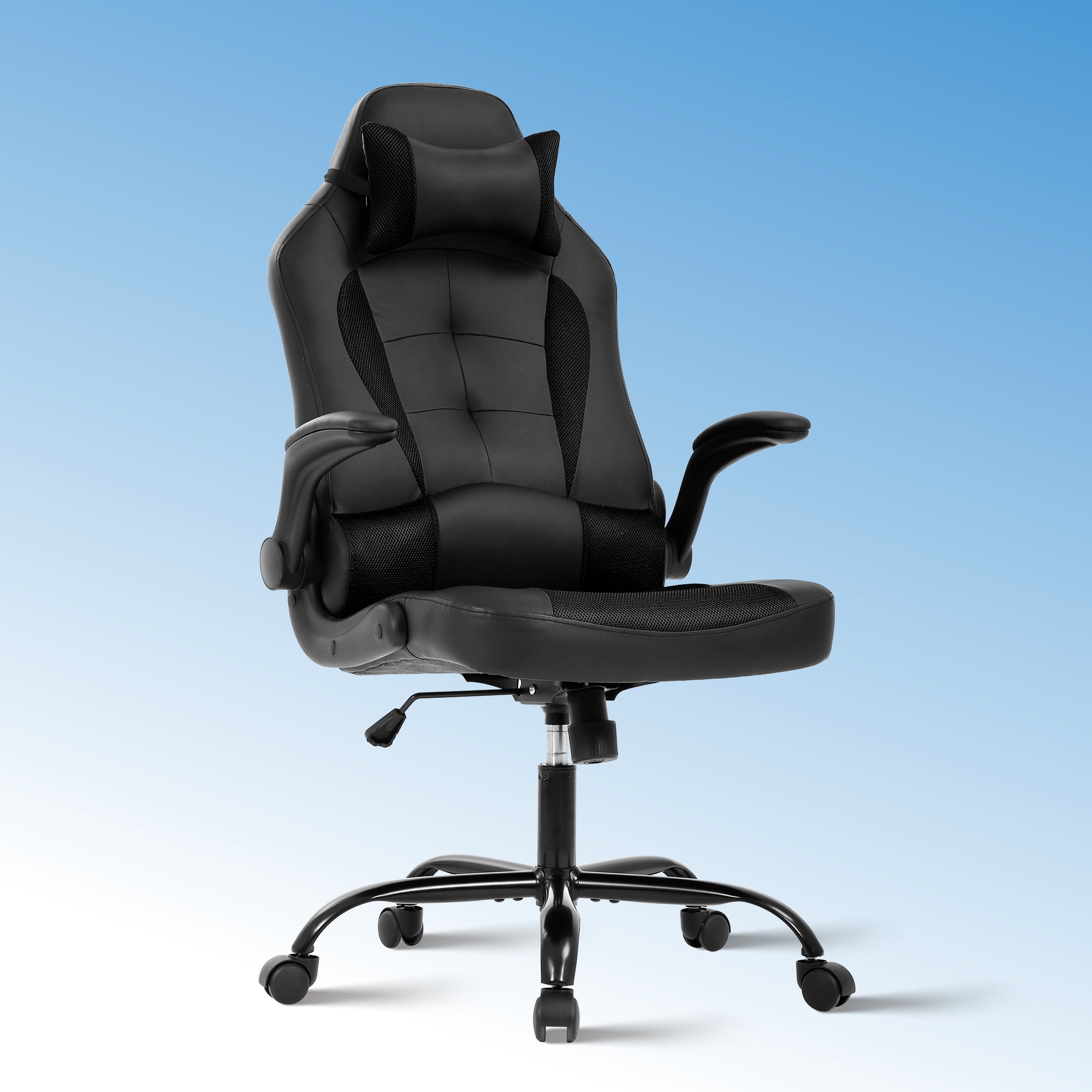 CL.HPAHKL Ergonomic PC Gaming Chair, PU Leather Gamer Chair with 360° Swivel Seat Comfortable Computer Chair with Lumbar Support Height Adjustable Video Game Chairs for Adults Teens, Pink