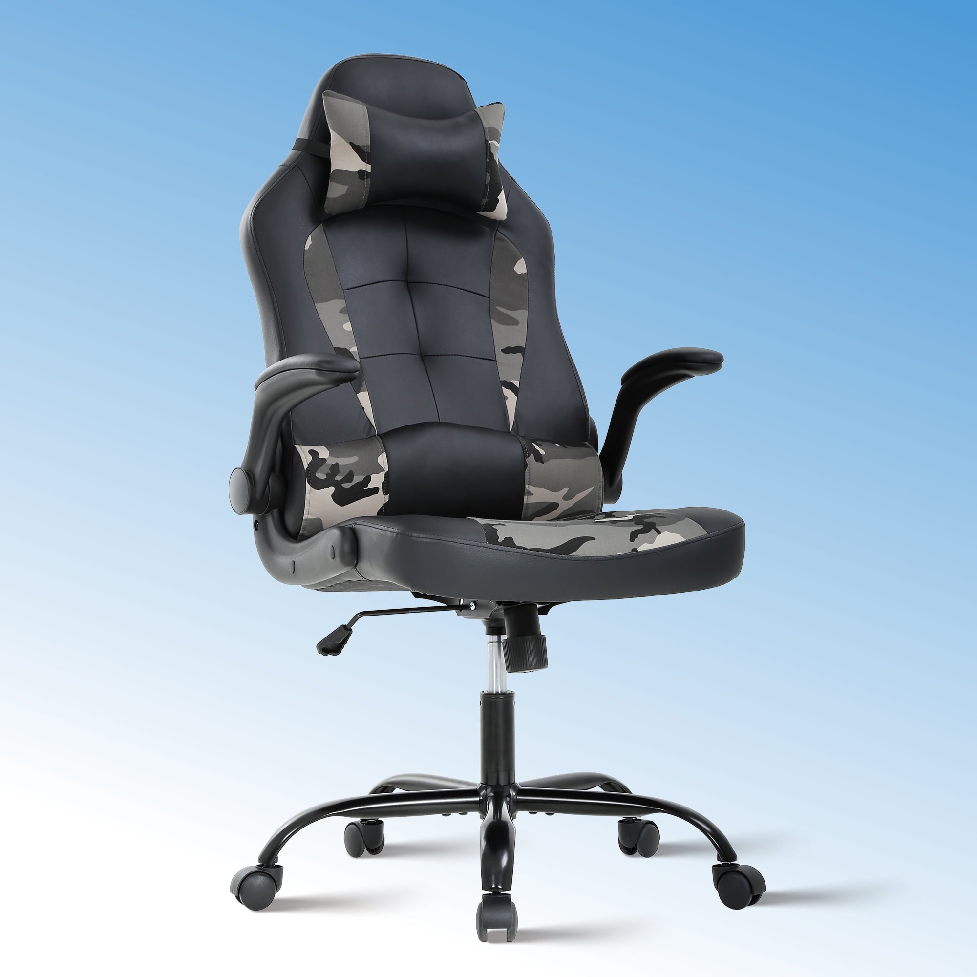 CL.HPAHKL Ergonomic PC Gaming Chair, PU Leather Gamer Chair with 360° Swivel Seat Comfortable Computer Chair with Lumbar Support Height Adjustable Video Game Chairs for Adults Teens, Pink