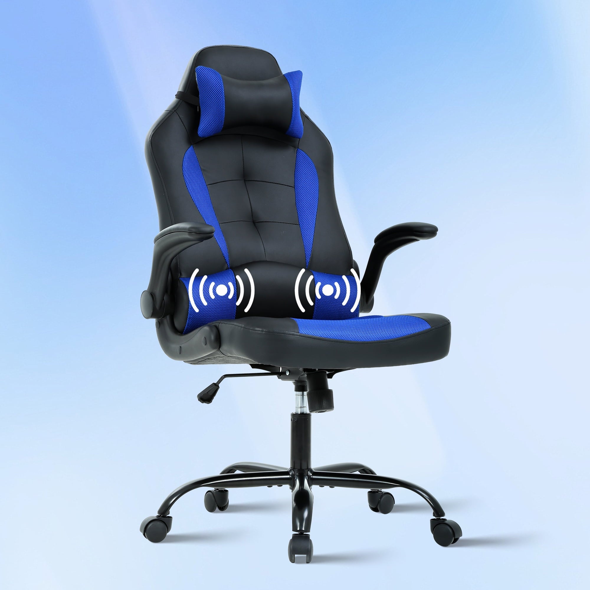 CL.HPAHKL Ergonomic PC Gaming Chair, PU Leather Gamer Chair with 360° Swivel Seat Comfortable Computer Chair with Lumbar Support Height Adjustable Video Game Chairs for Adults Teens, Pink