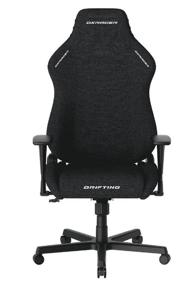 DXRacer Drifting Gaming Chair - Fabric Ergonomic Office Chair with Lumbar Pillow & Adjustable Headrest - PC Computer Racing Gamer Gaming Chair Recliner For Adults Teens, Cyan Black, Regular L