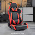 Marada Racing Seat with Double Lock Slip for Gaming Simulator Cockpit Leather Red