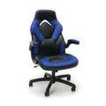 OFM Essentials Collection Racing Style Bonded Leather Gaming Chair, in Blue (ESS-3085-BLU)