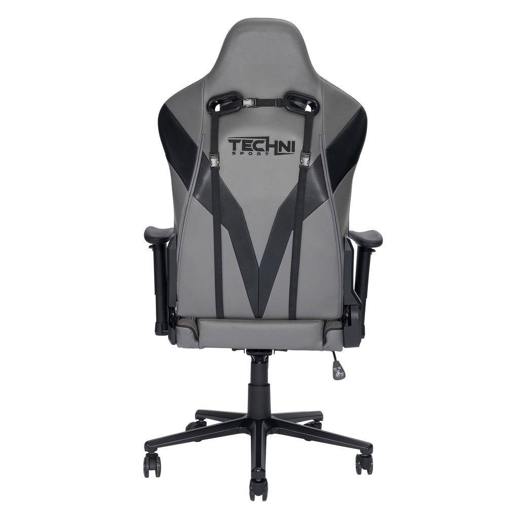 Techni Sport XL Ergonomic Gaming Chair with Memory Foam Seat and Back, Grey RTA-TSXL3-GRY