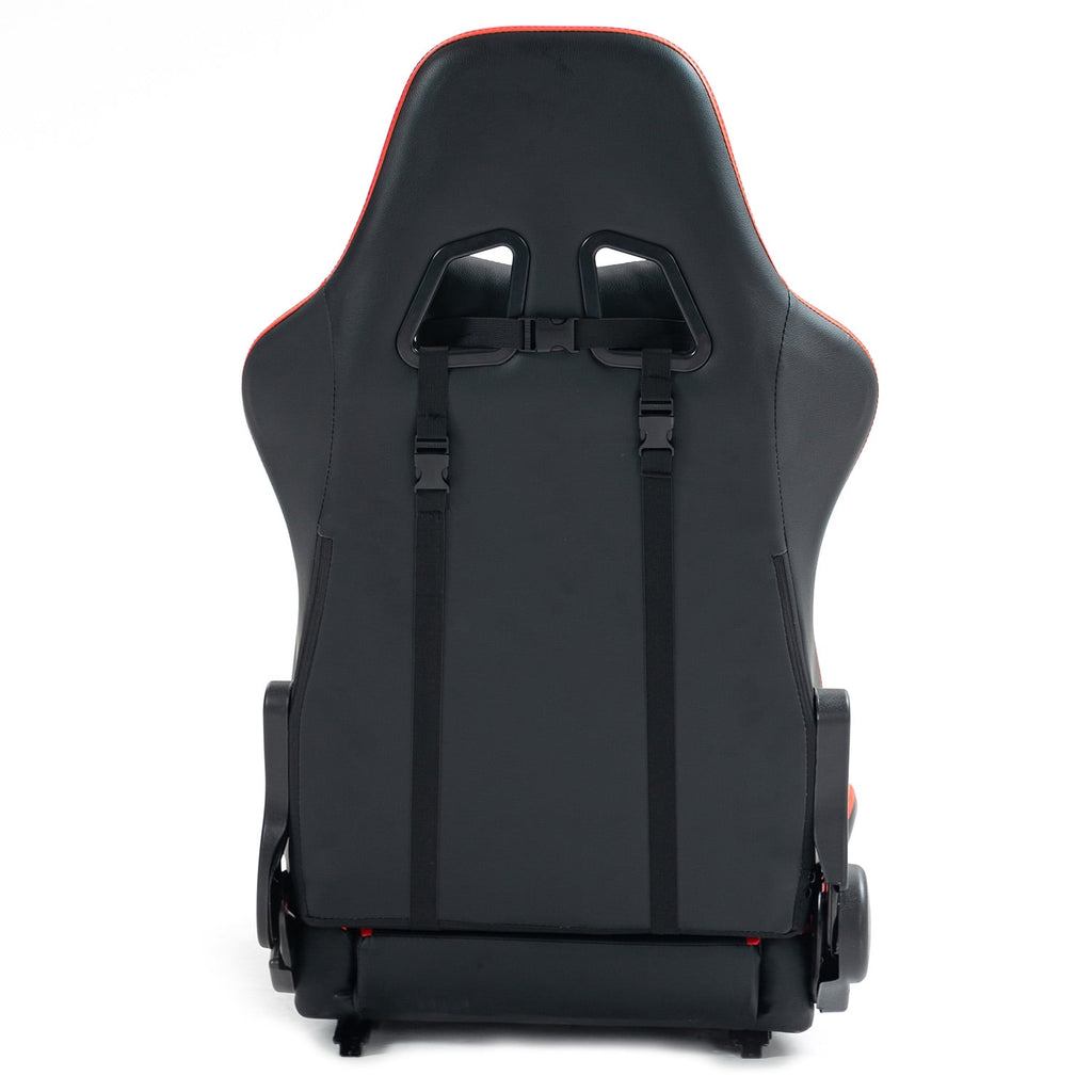 Marada Racing Seat with Double Lock Slip for Gaming Simulator Cockpit Leather Red