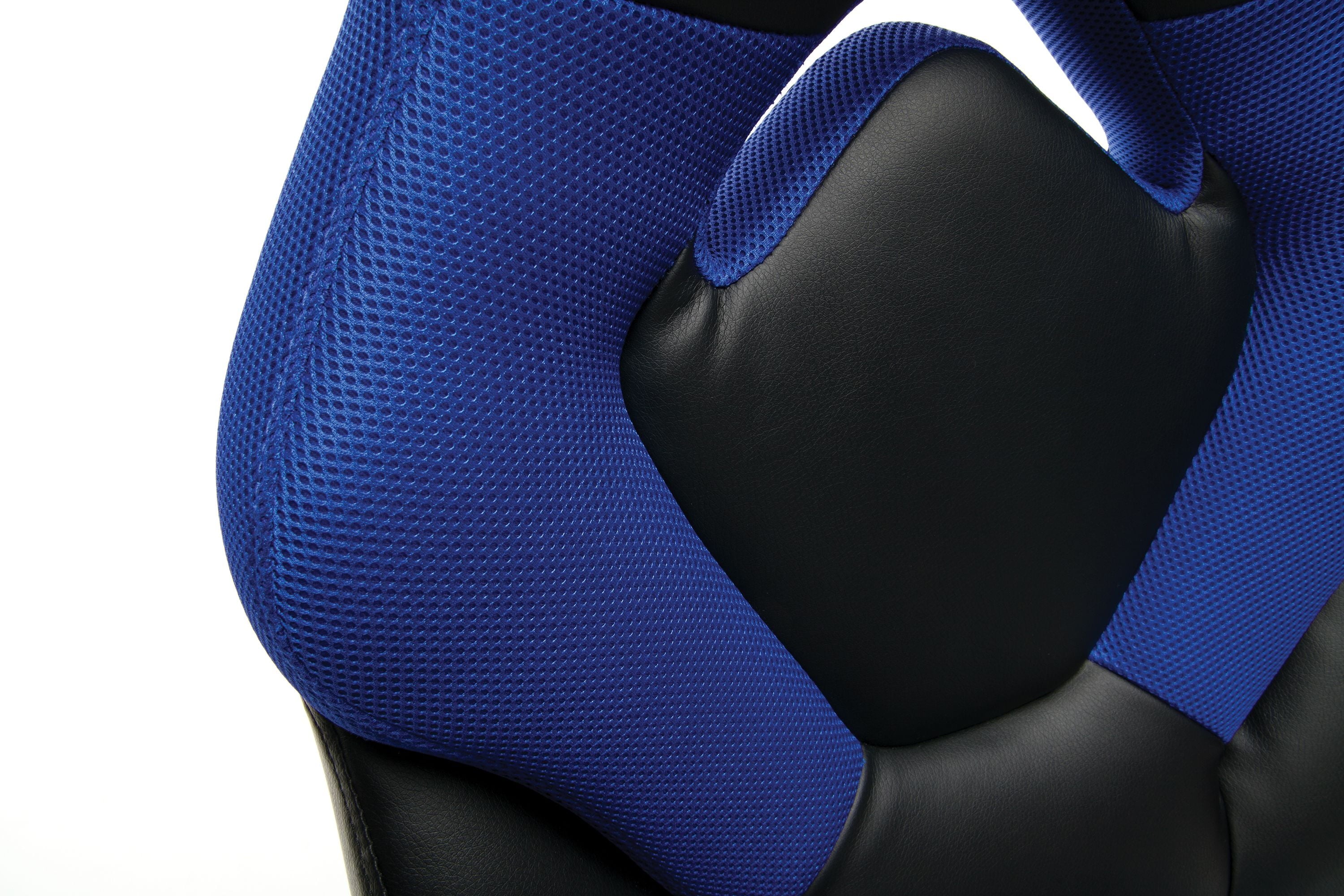 OFM Essentials Collection Racing Style Bonded Leather Gaming Chair, in Blue (ESS-3085-BLU)