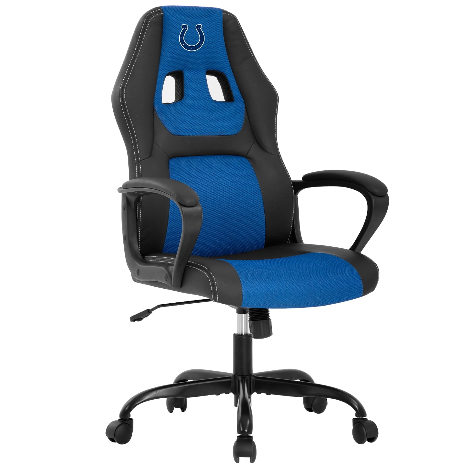 YRLLENSDAN Gaming Chair Comfy Computer Chair Heavy Duty Gaming Chair Adjustable PU Leather Office Desk Chair Cheap Rolling Gaming Chair Gamer Chair for Adults, Blue (IND)