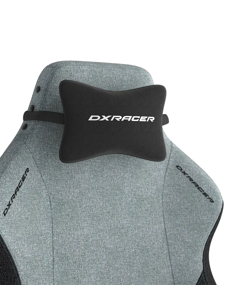DXRacer Drifting Gaming Chair - Fabric Ergonomic Office Chair with Lumbar Pillow & Adjustable Headrest - PC Computer Racing Gamer Gaming Chair Recliner For Adults Teens, Cyan Black, Regular L