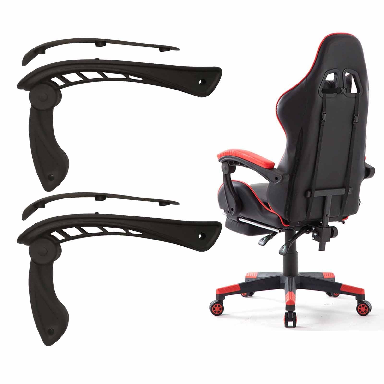 2x Universal Office Chair Armrest Accessories Replacement Simple Portable Linkage Armrest for Most Chairs Computer Chair 5 Holes
